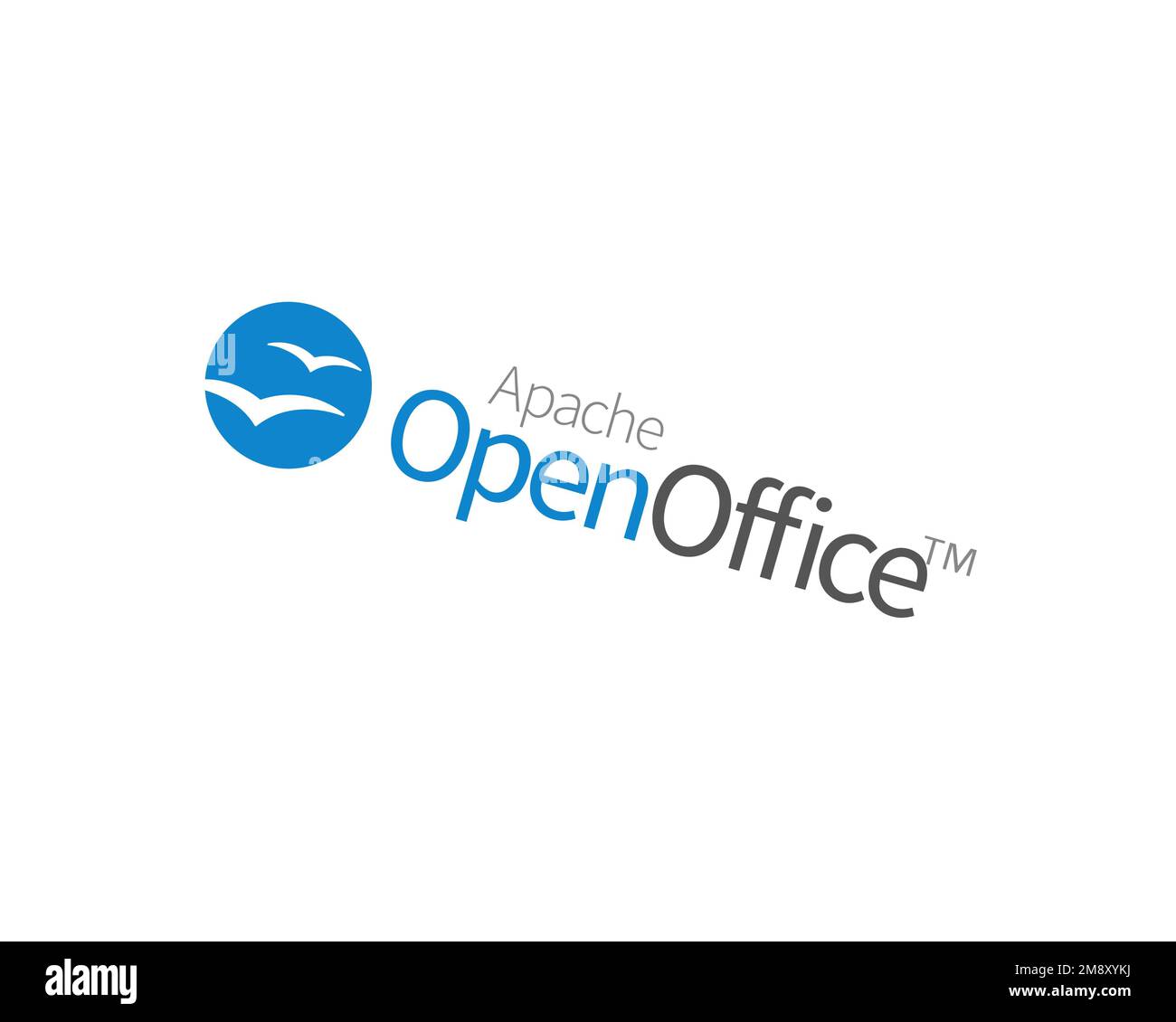 Apache OpenOffice, rotated logo, white background B Stock Photo Alamy