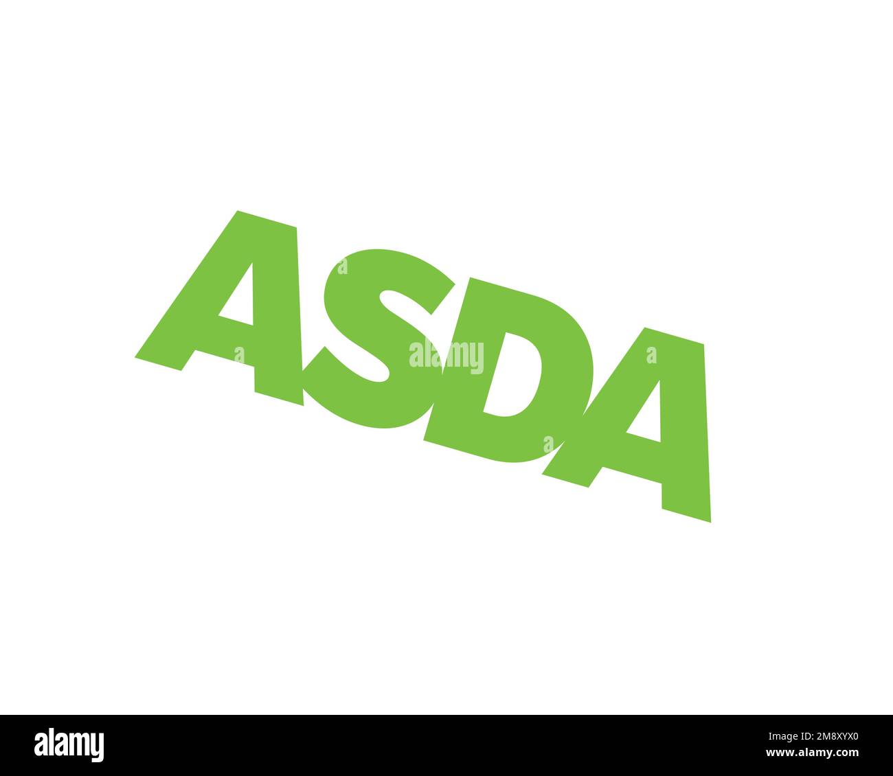 Asda, rotated logo, white background B Stock Photo Alamy