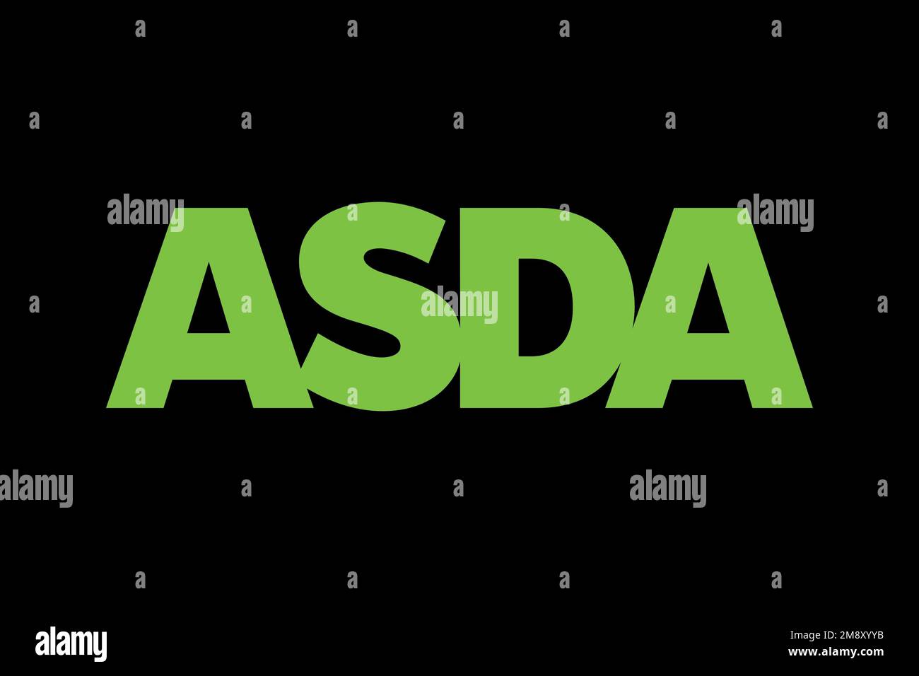 Asda, Logo, Black background Stock Photo Alamy