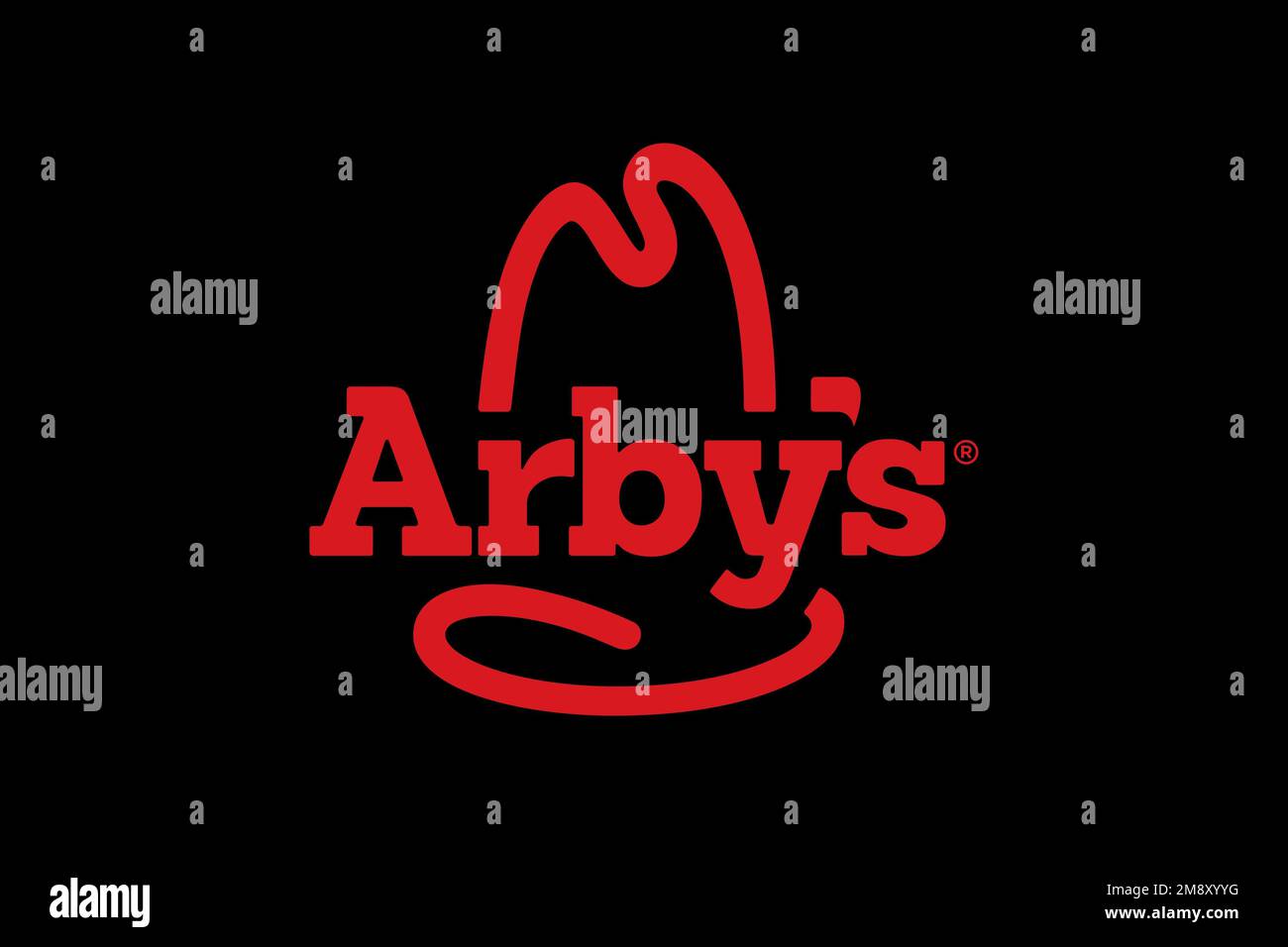 Arby's, Logo, Black background Stock Photo - Alamy