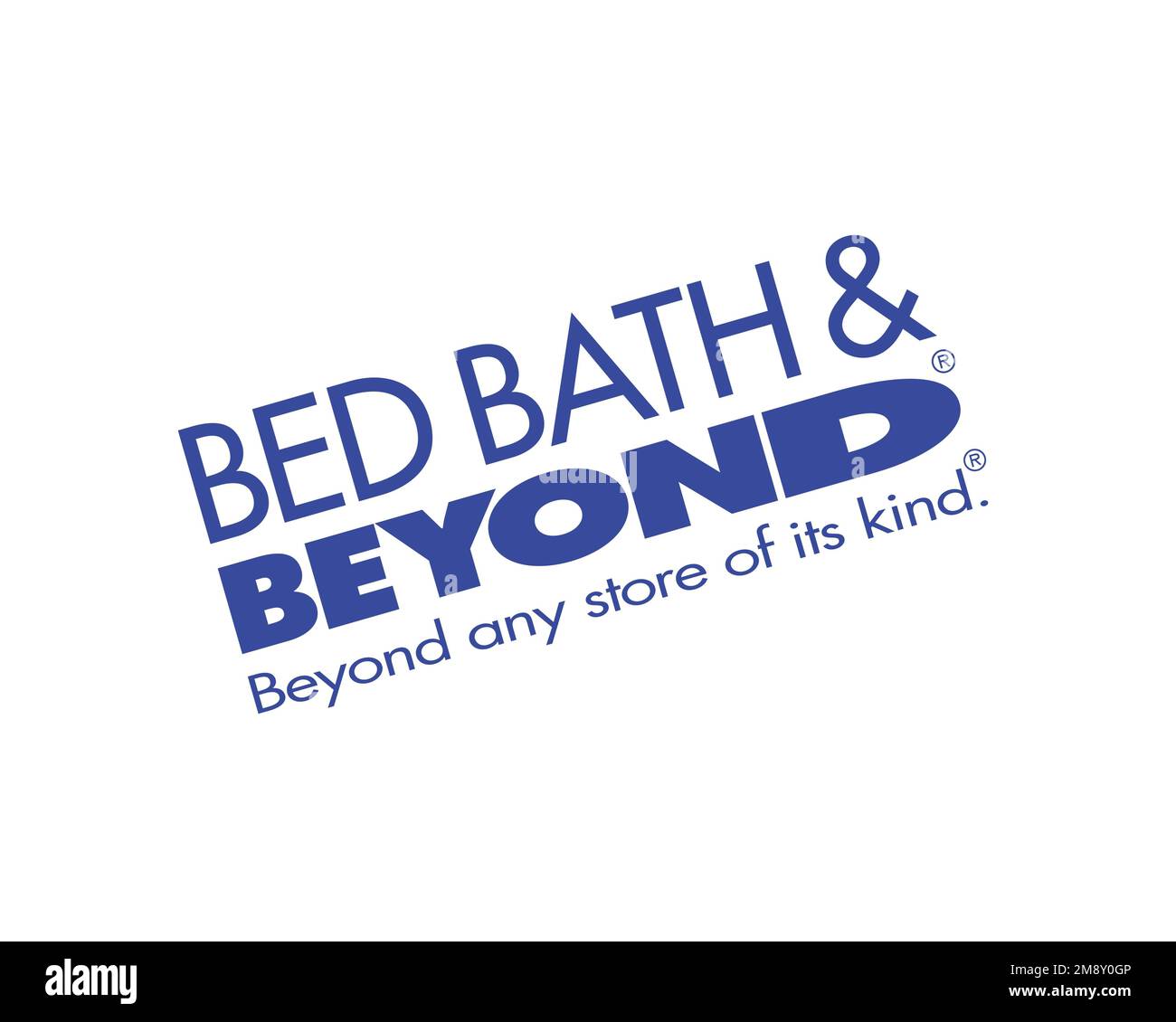 Bed Bath & Beyond, Rotated Logo, White Background Stock Photo Alamy