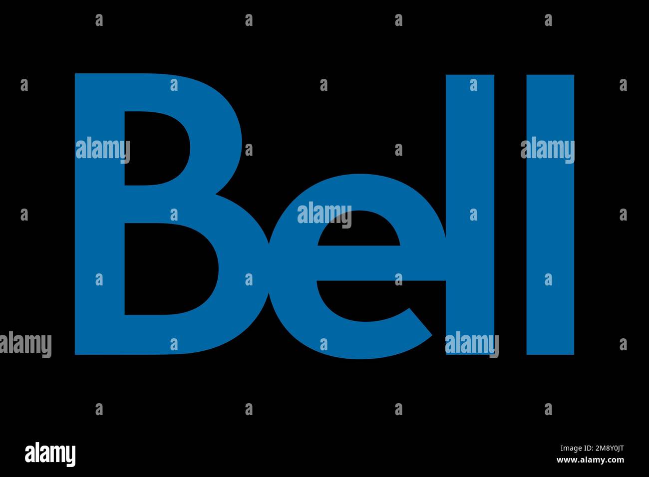 Bell Canada, Logo, Black background Stock Photo Alamy
