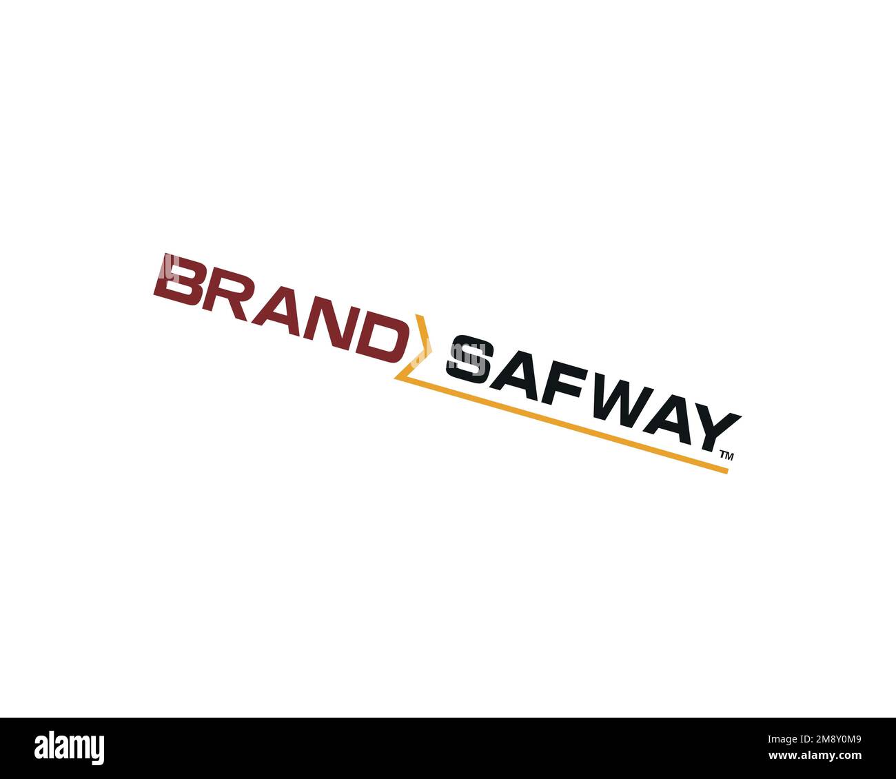 BrandSafway, rotated logo, white background B Stock Photo Alamy