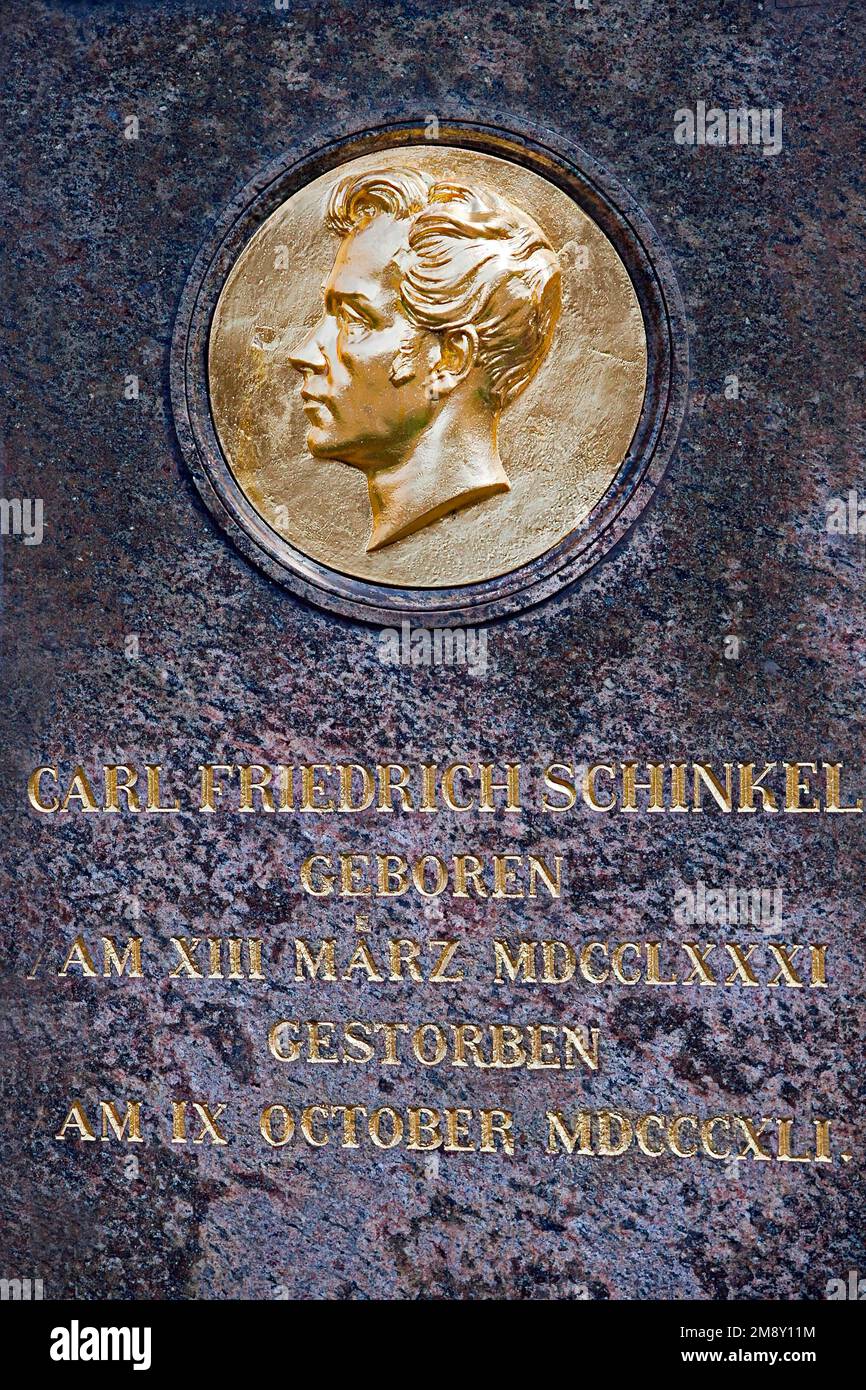 Gravestone of the builder, architect and town planner Carl Friedrich ...