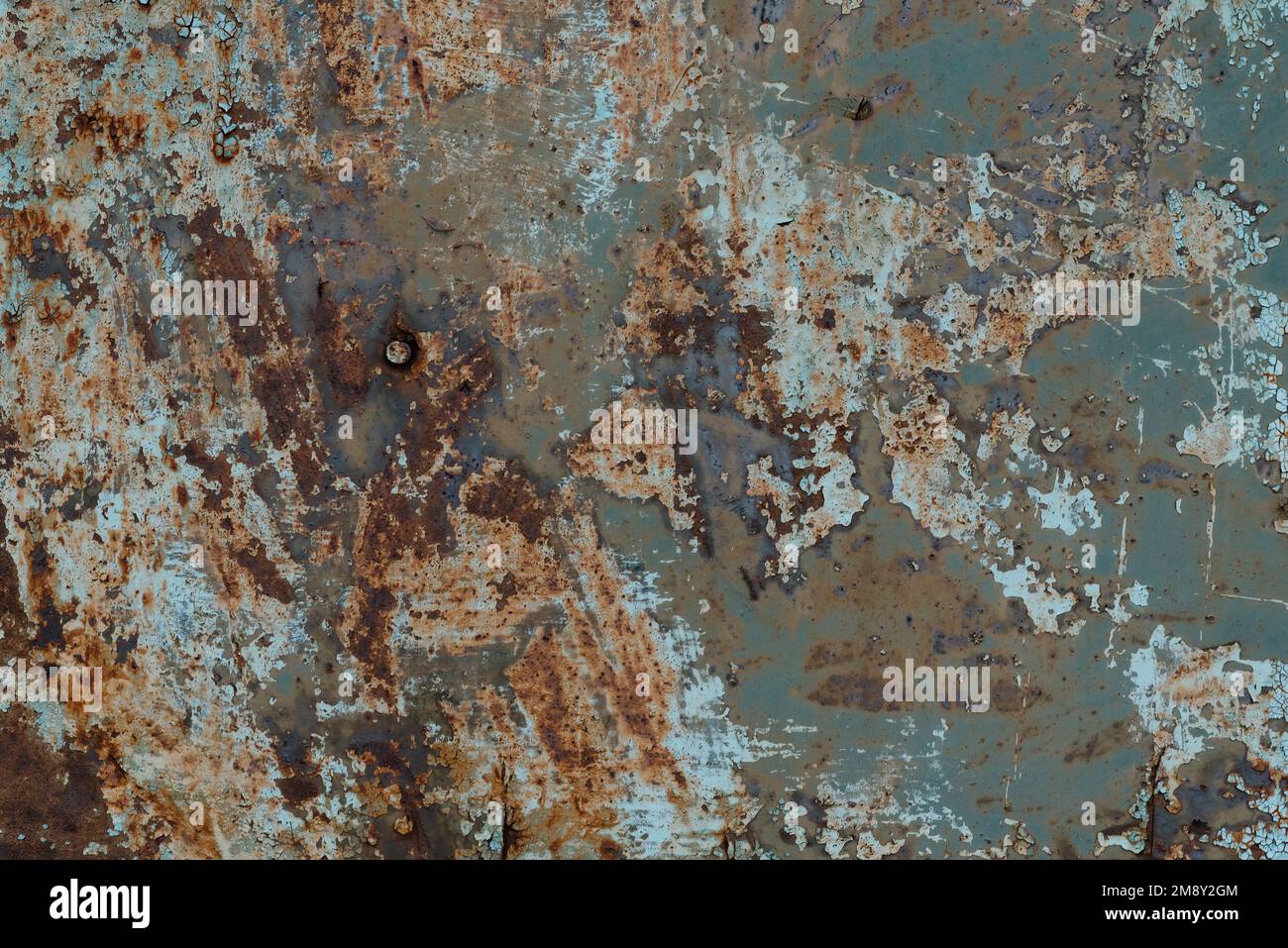 rusty old metal texture with corrosion and blue paint Stock Photo - Alamy