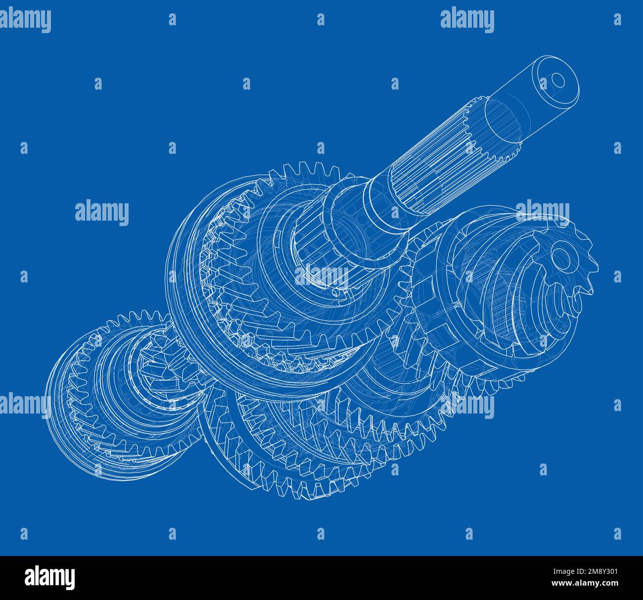 Gearbox sketch. Vector Stock Vector Image & Art Alamy