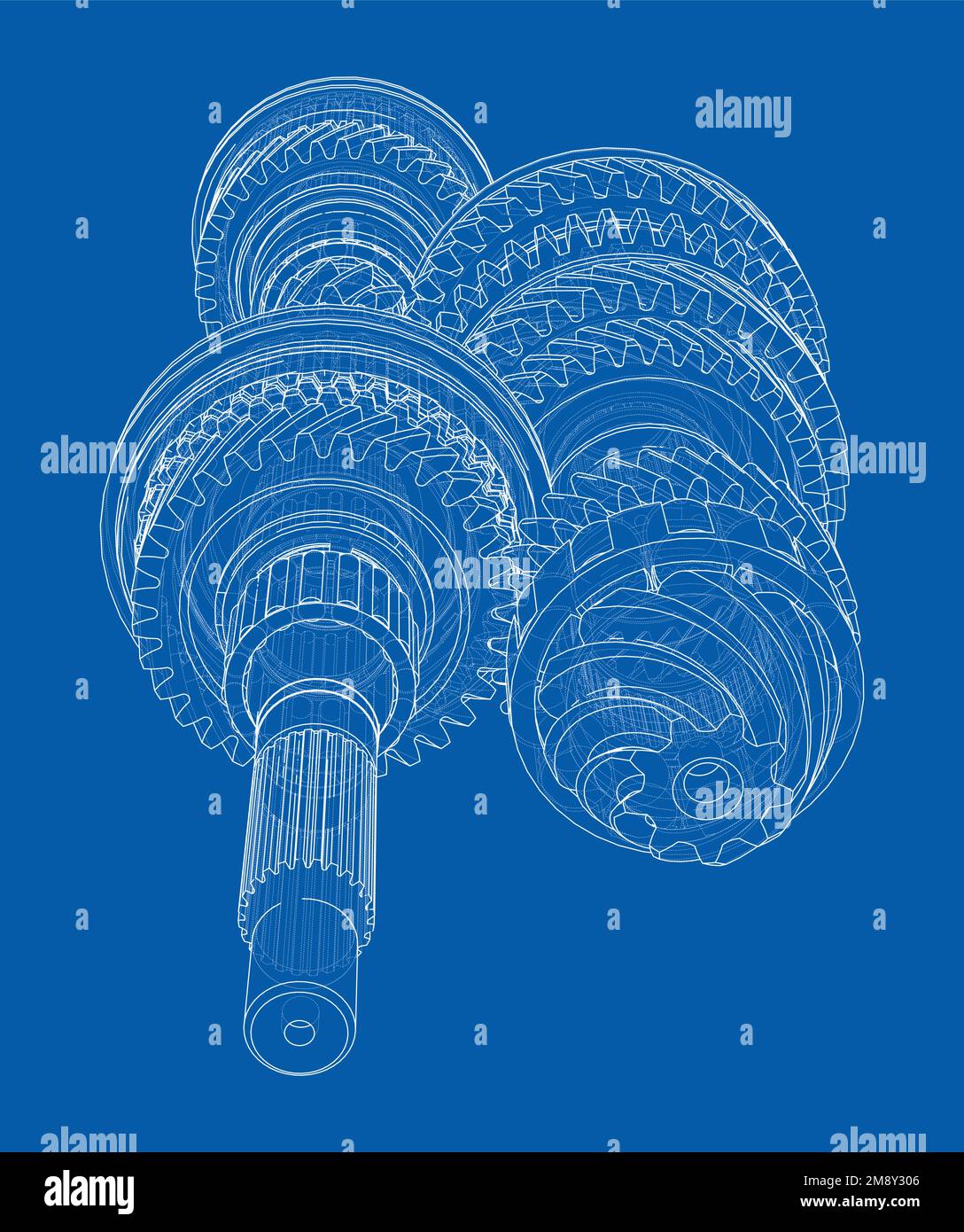 Gearbox sketch. Vector Stock Vector Image & Art Alamy