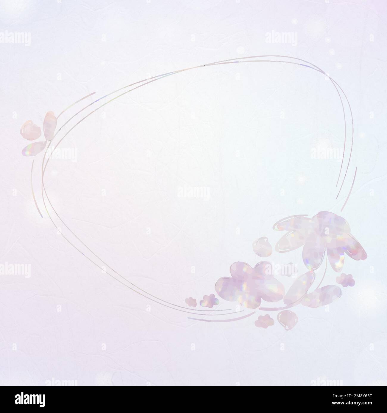 Vector botanical frame holography effect Stock Vector Image & Art - Alamy