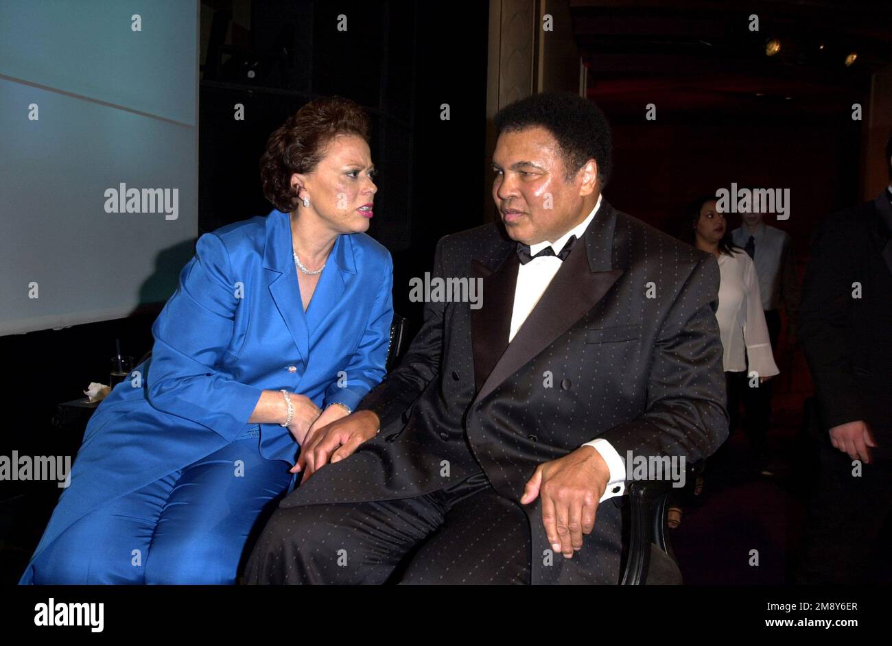 Muhammad & Lonnie Ali at Muhammad Ali’s 60th birthday celebration in