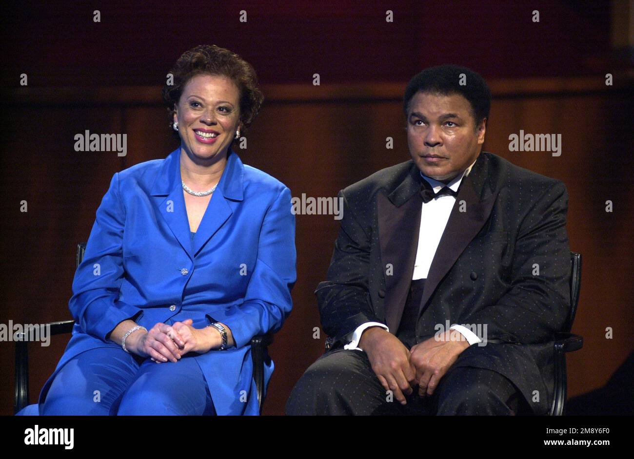 Muhammad & Lonnie Ali at Muhammad Ali’s 60th birthday celebration in