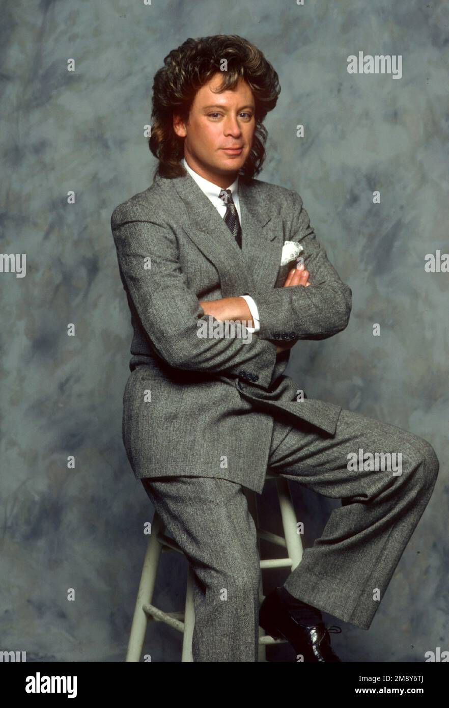 Eric Carmen during a photo session at American Bandstand in 1987 Credit