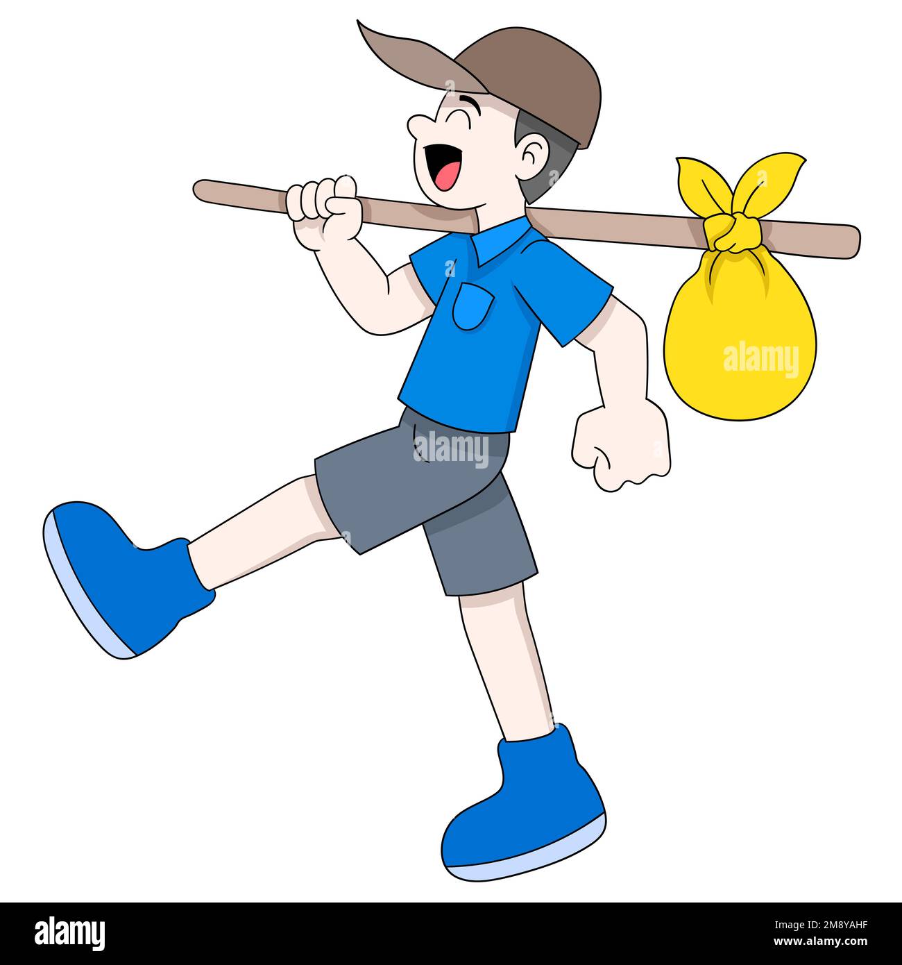 Person Running Away From Home