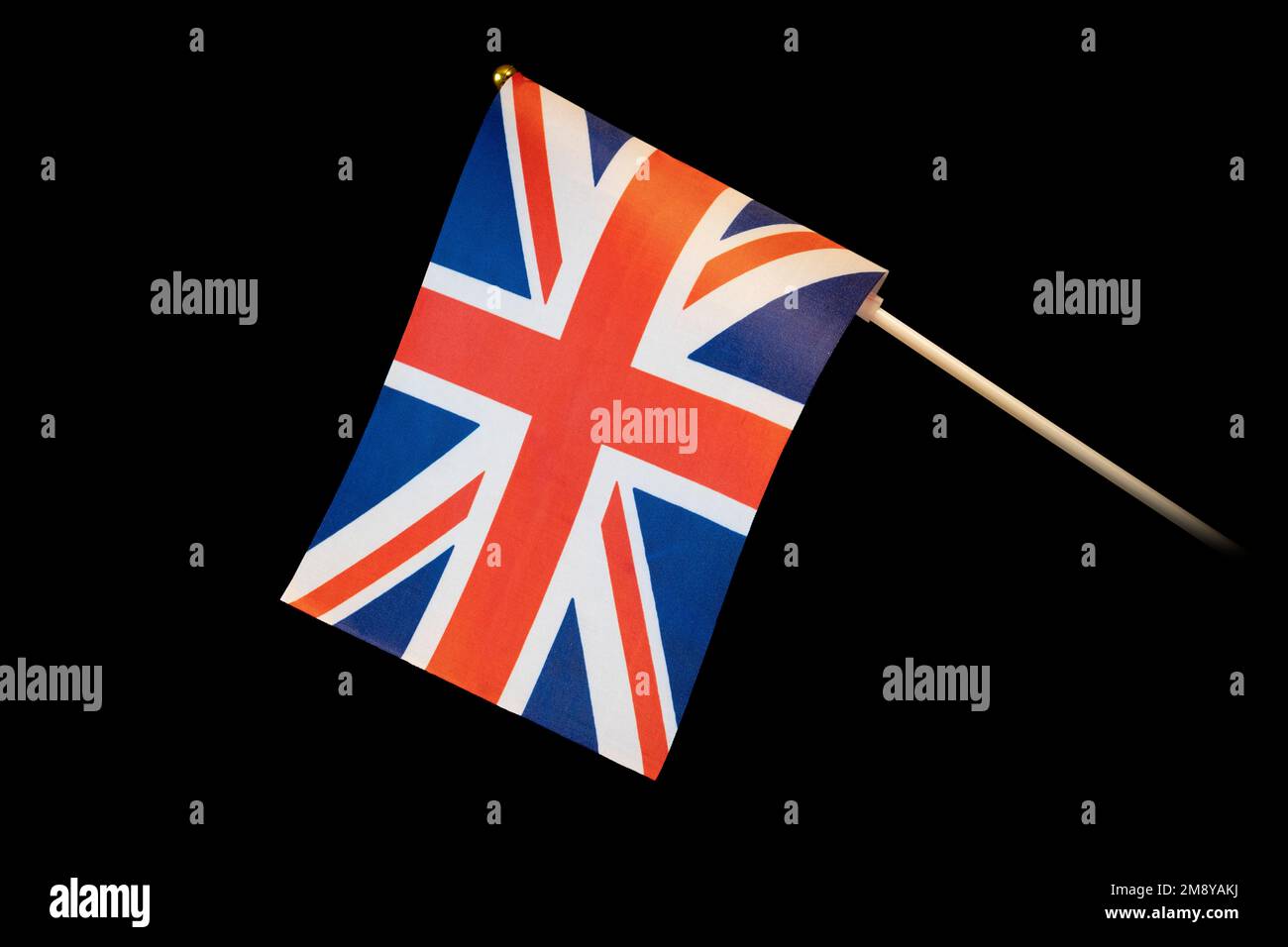 the national flag of Great Britain on a black background Stock Photo ...