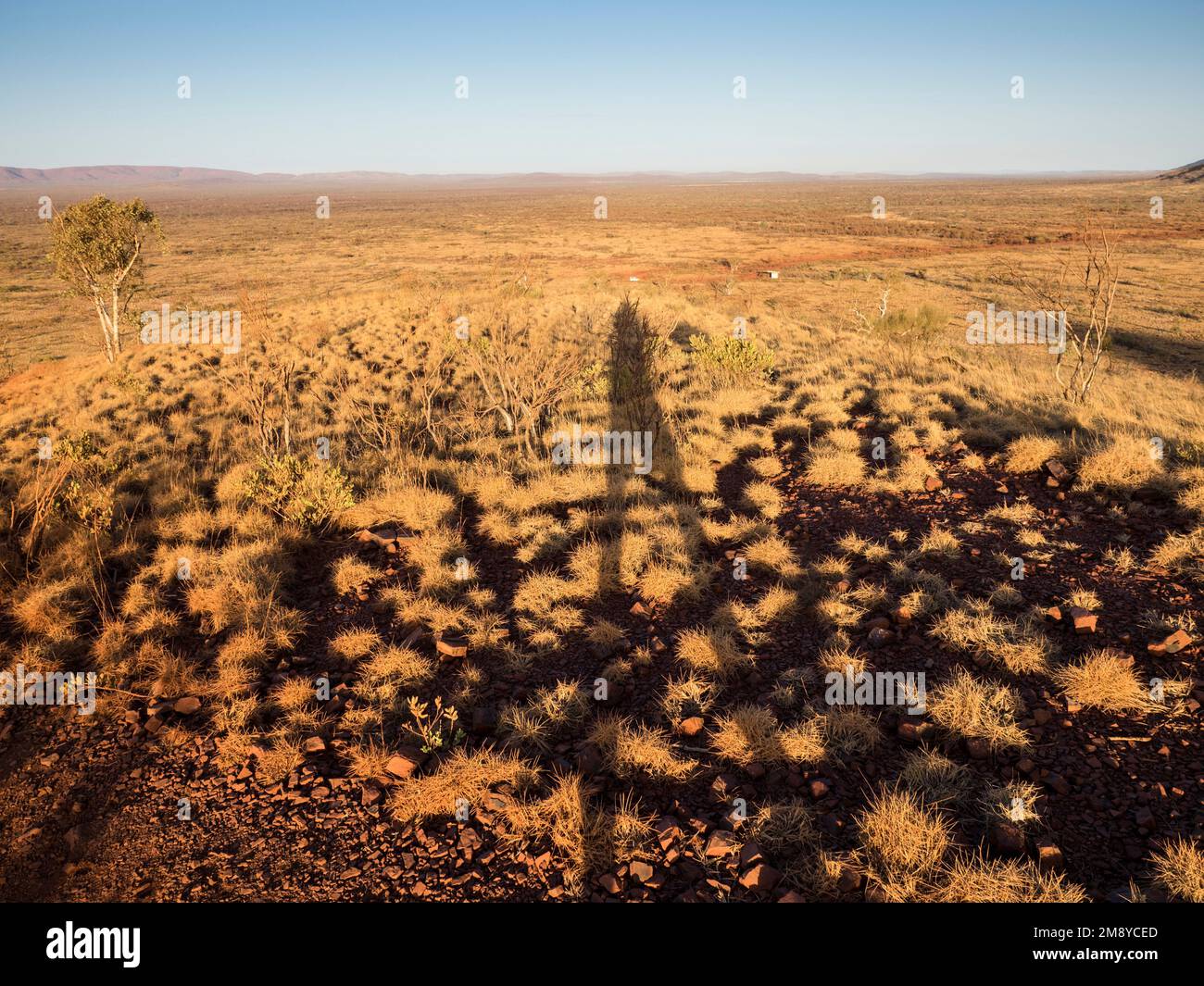 Views north from the first hill on Mt Bruce (Punurrunha)'s spinifex