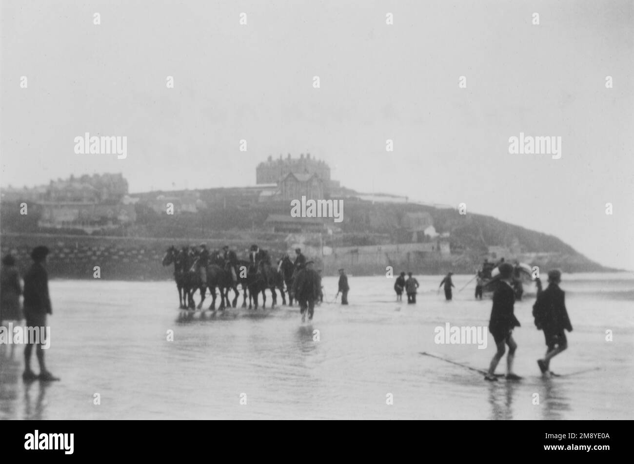 NEWQUAY LIFEBOAT Cornwall UK 21-5-1934 Stock Photo