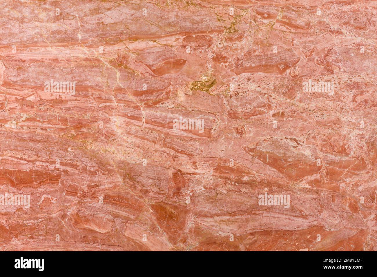 Arancio di selva - natural red marble stone texture. Slab photo. Matt Italian stone background, pattern, wallpaper for interior design, exterior home Stock Photo