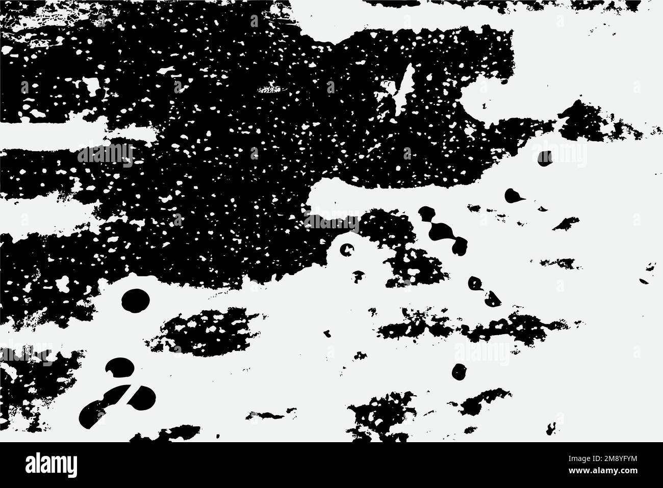rusty iron texture background in black and white color EPS vector ...