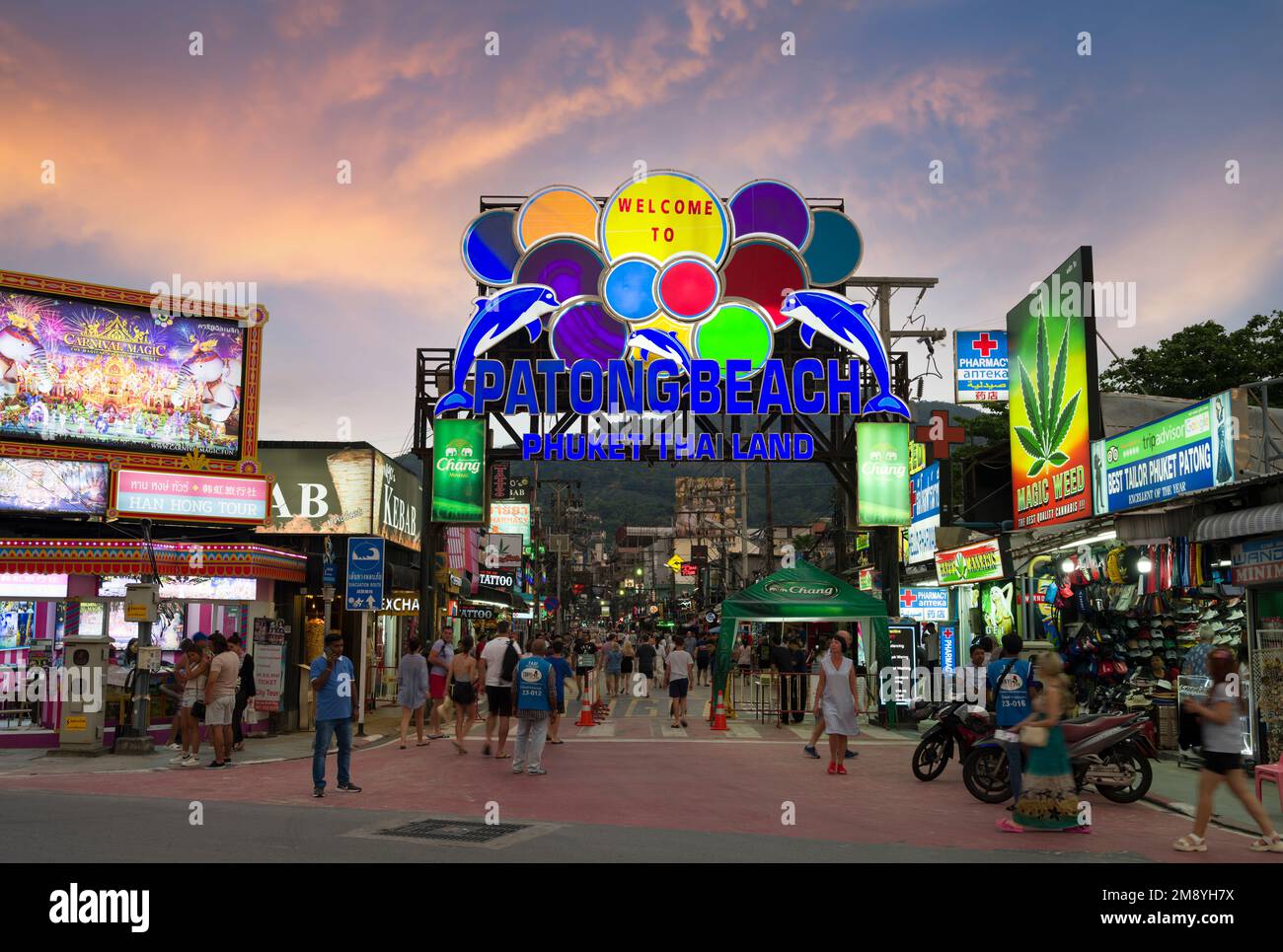 Bangla Road Patong Beach Phuket Thailand November 29 2022 Bangla 