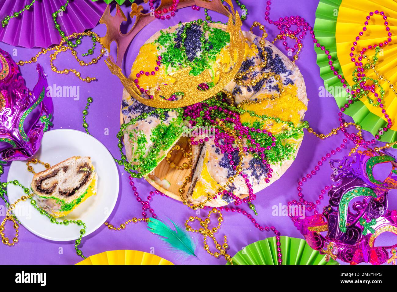 plastic baby in cake mardi gras
