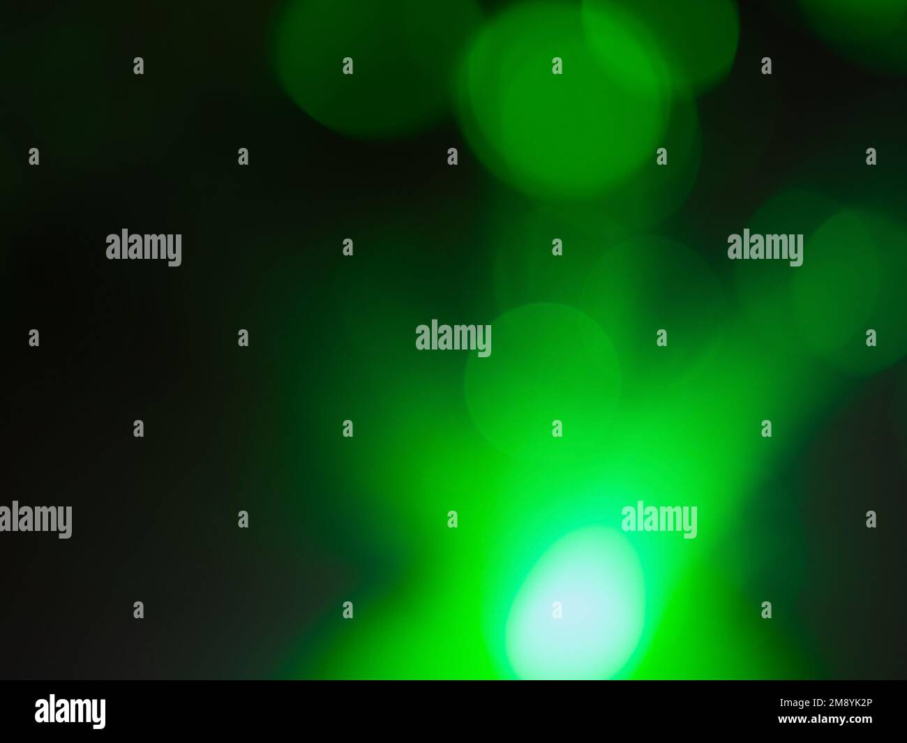 Green fiber optic background. Shallow depth of field. Selective focus. Stock Photo