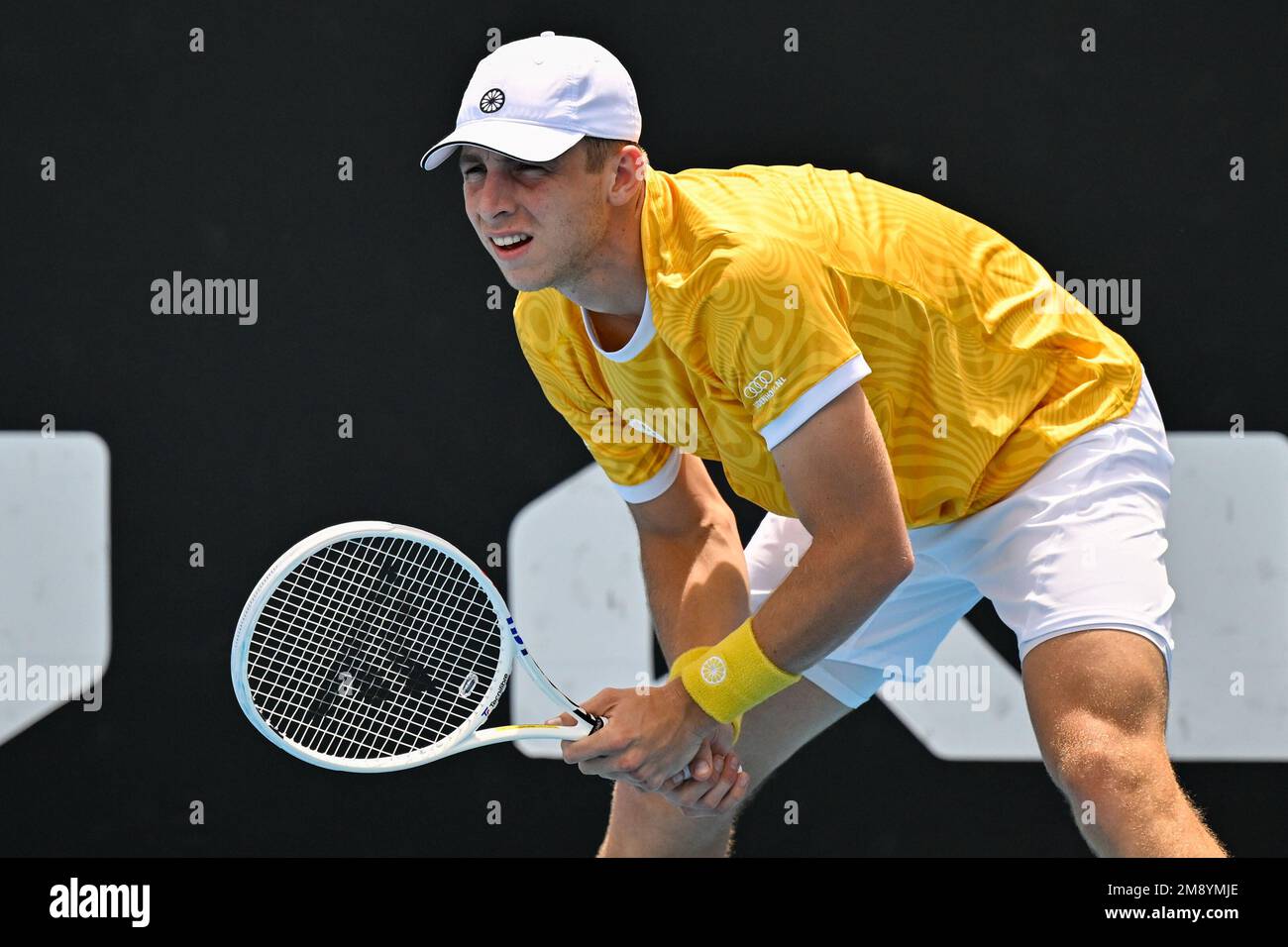 MELBOURNE, AUSTRALIA - JANUARY 16: Tallon Griekspoor of the Netherlands ...