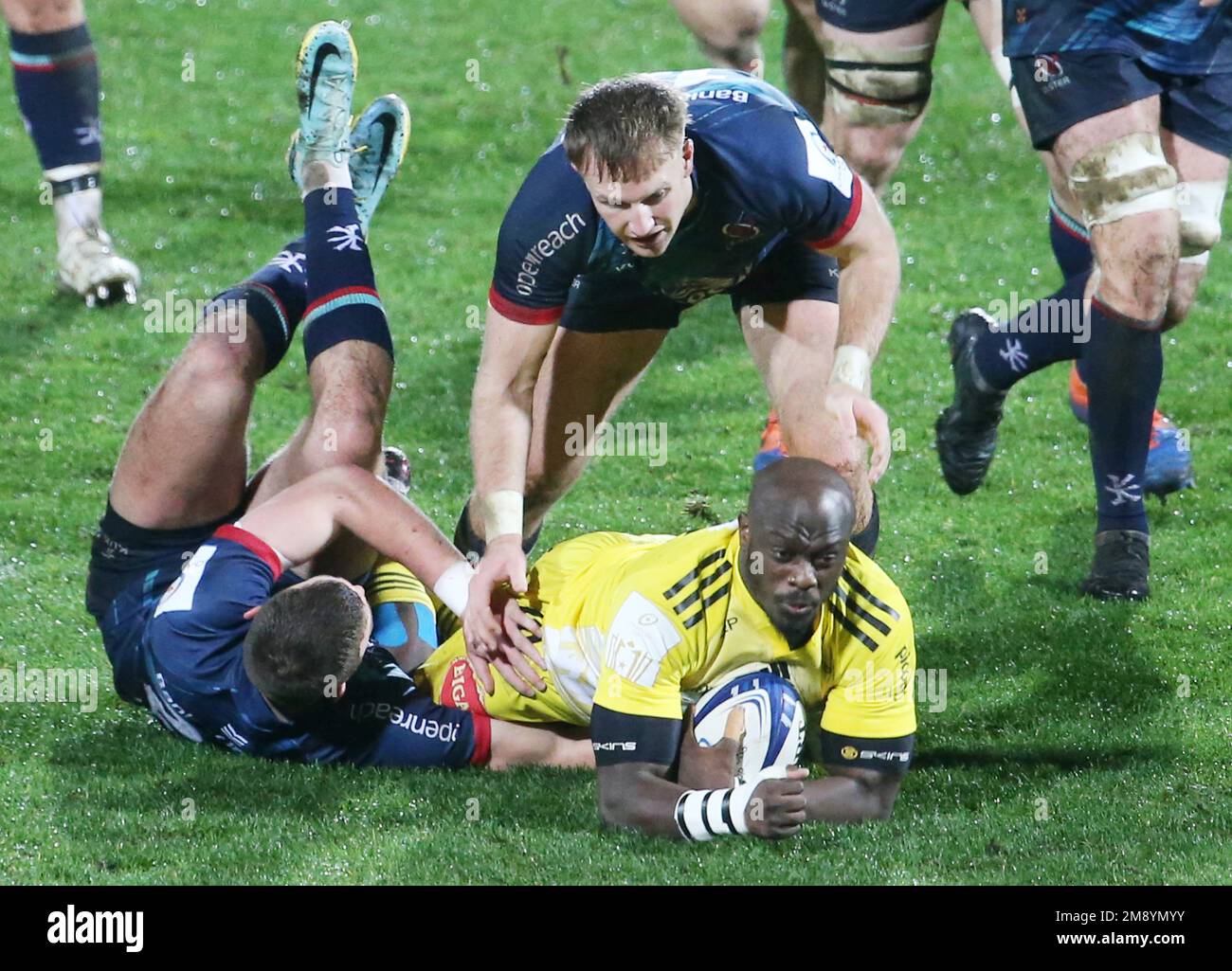 Raymond Rhule of Stade Rochelais during the Champions Cup, rugby union