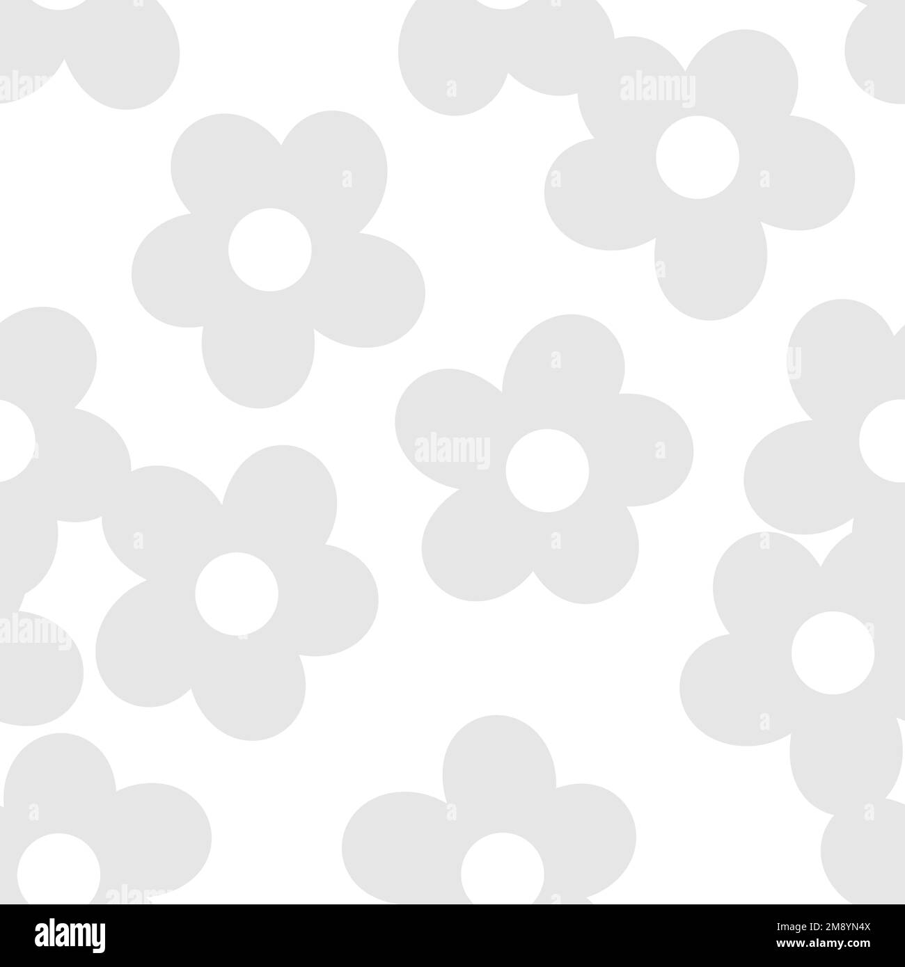 Light gray floral patterned background vector Stock Vector