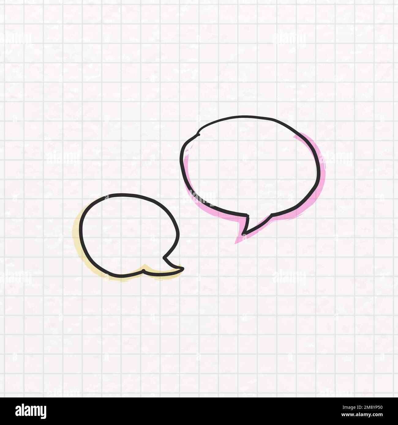 Speech bubble creativity doodle vector Stock Vector
