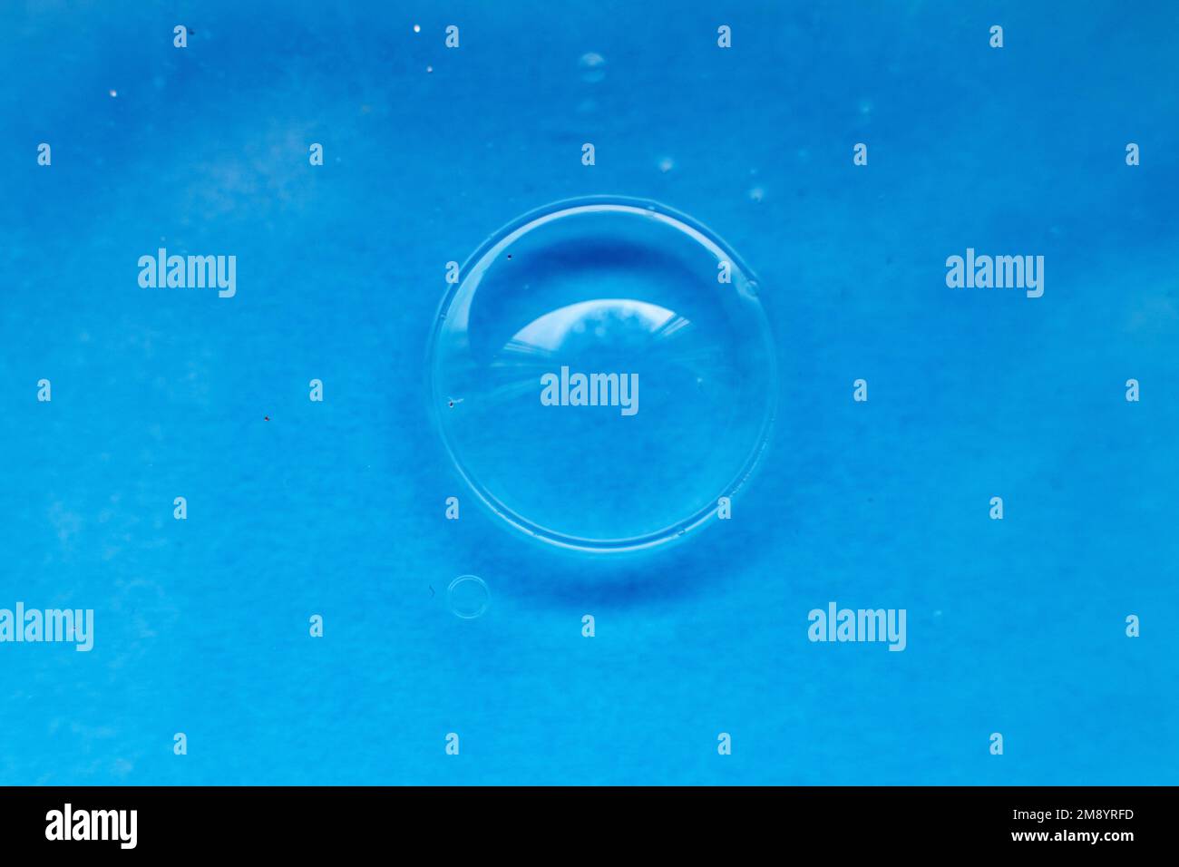 soap bubble close up. abstract blue water background Stock Photo - Alamy