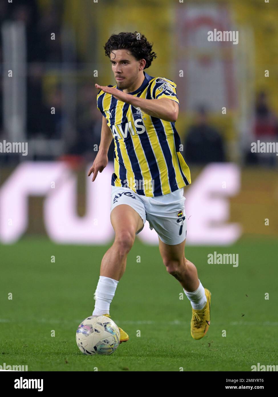 ISTANBUL - Ferdi Kadioglu of Fenerbahce SK during the Turkish Super Lig match between Fenerbahce AS and Galatasaray AS at Ulker stadium on January 8, 2023 in Istanbul, Turkey. AP | Dutch Height | GERRIT OF COLOGNE Stock Photo