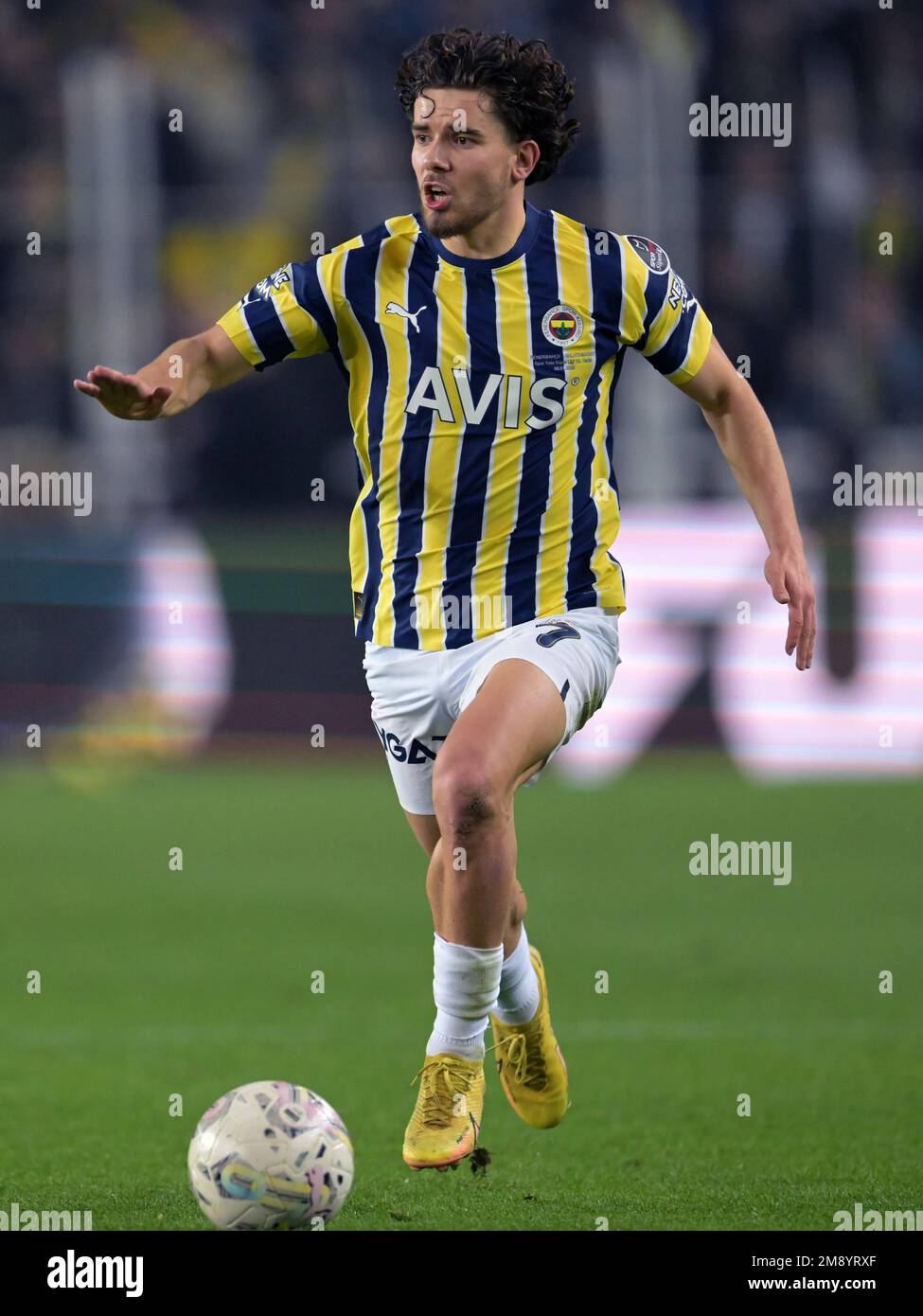 ISTANBUL - Ferdi Kadioglu of Fenerbahce SK during the Turkish Super Lig match between Fenerbahce AS and Galatasaray AS at Ulker stadium on January 8, 2023 in Istanbul, Turkey. AP | Dutch Height | GERRIT OF COLOGNE Stock Photo