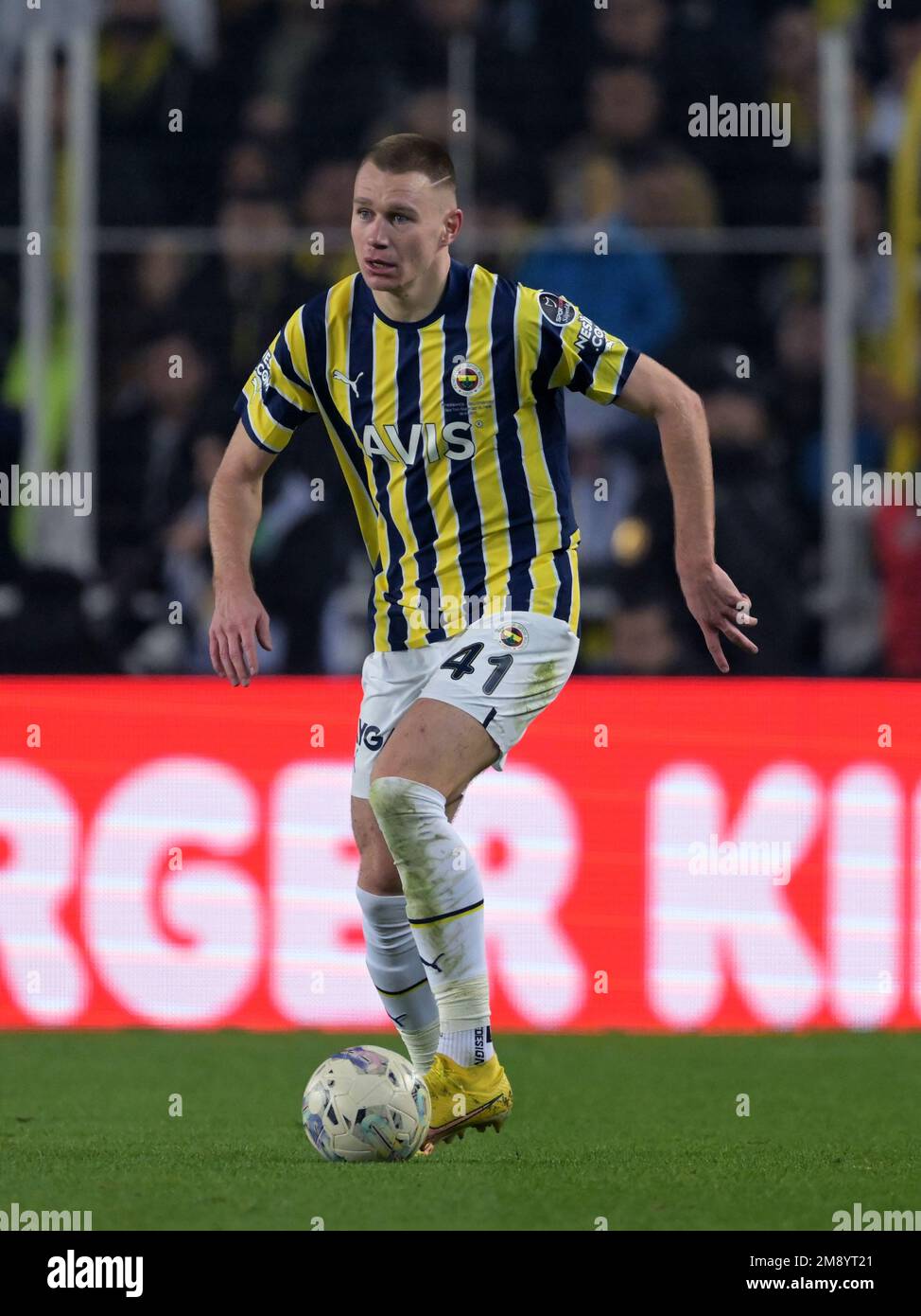 ISTANBUL - Attila Szalai of Fenerbahce SK during the Turkish Super Lig  match between Fenerbahce AS and Galatasaray AS at Ulker stadium on January  8, 2023 in Istanbul, Turkey. AP | Dutch