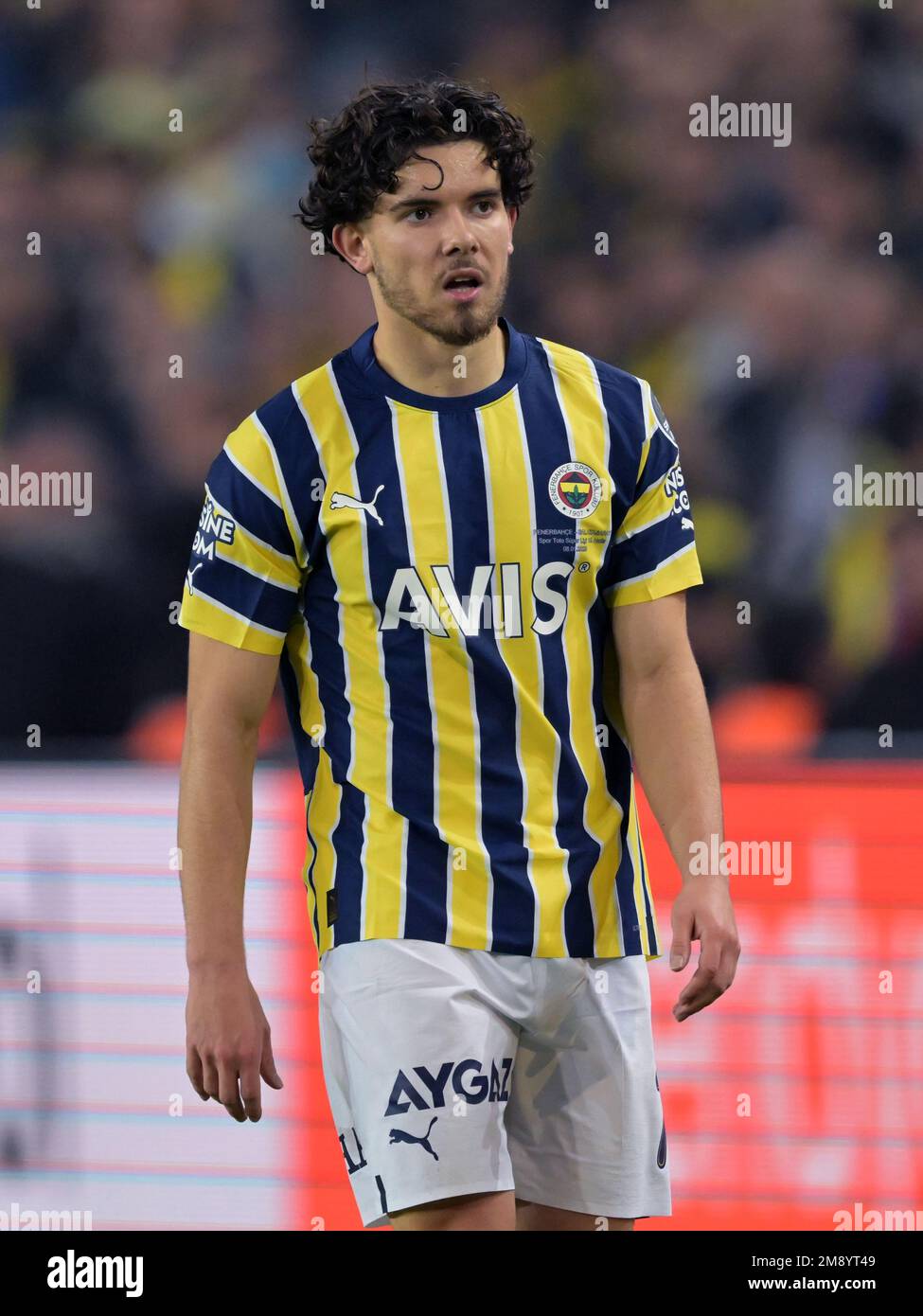 ISTANBUL - Ferdi Kadioglu of Fenerbahce SK during the Turkish Super Lig match between Fenerbahce AS and Galatasaray AS at Ulker stadium on January 8, 2023 in Istanbul, Turkey. AP | Dutch Height | GERRIT OF COLOGNE Stock Photo