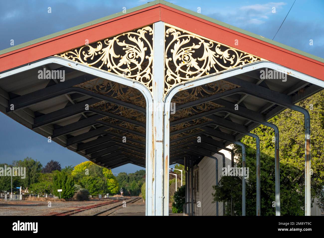 Dannevirke railway station, Tararua Distirct, North Island, New Zealand Stock Photo