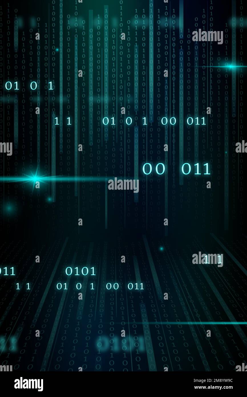 Stream of binary code design vector Stock Vector Image & Art - Alamy
