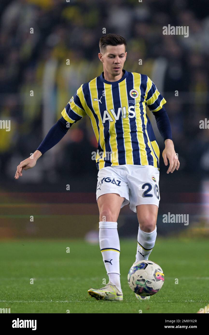 ISTANBUL - Miha Zajc of Fenerbahce SK during the Turkish Super Lig match  between Fenerbahce AS and Galatasaray AS at Ulker stadium on January 8,  2023 in Istanbul, Turkey. AP | Dutch