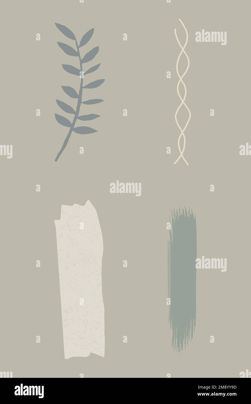 Green and beige tone banner set vector Stock Vector