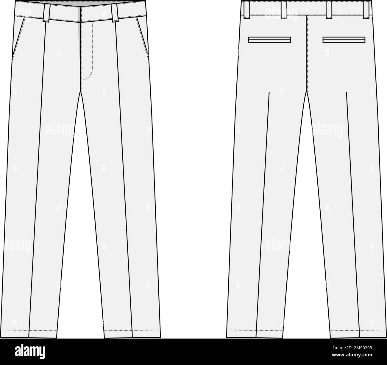 Suit pants vector template illustration | white Stock Vector Image ...