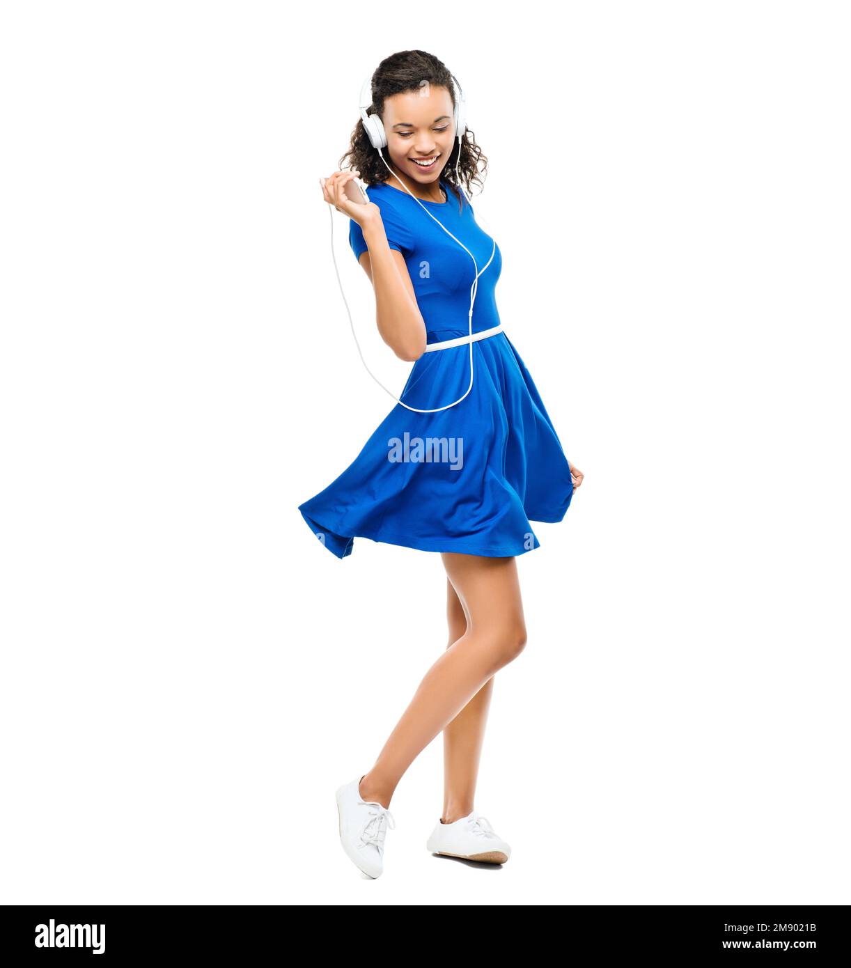 Isolated blue dress hi-res stock photography and images - Alamy