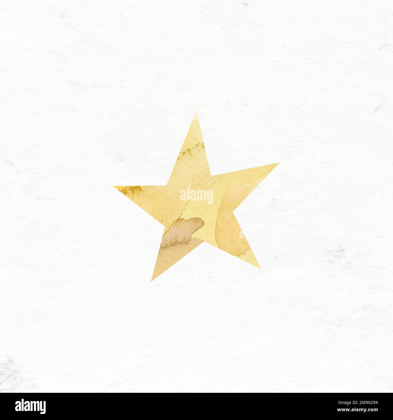 Gold star Christmas element vector Stock Vector