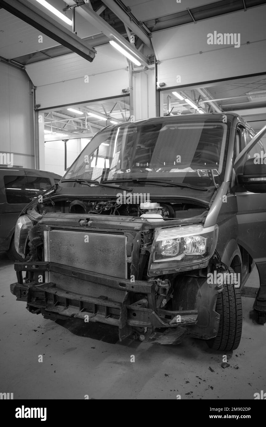 Body shop hood Black and White Stock Photos & Images Alamy