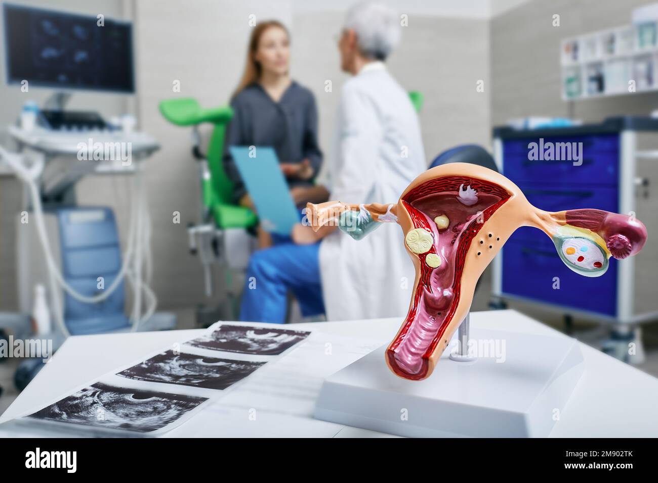 Checkup of woman by doctor gynecologist for prevention and treatment