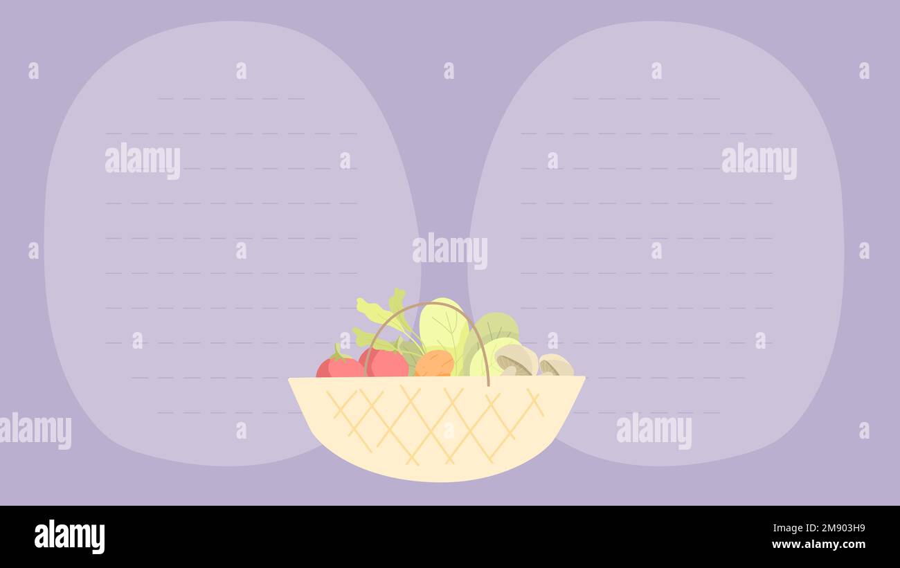 Vegetable notepaper vector Stock Vector