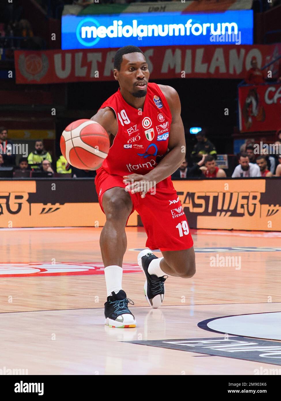 Mediolanum Forum, Milan, Italy, January 15, 2023, Paul Biligha (EA7 Emporio  Armani Olimpia Milano) during EA7 Emporio Armani Milano vs Bertram Yachts  Derthona Tortona - Italian Basketball A Serie Championship Stock Photo -  Alamy