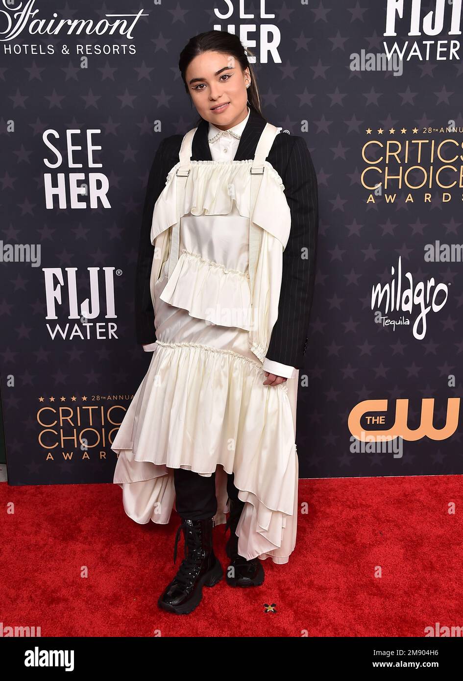 Los Angeles, USA. 15th Jan, 2023. Devery Jacobs arriving at the 28th
