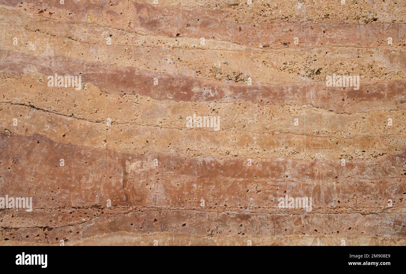 Nature brown stone background and texture. Matt emperador terrazzo marble background for ceramic tiles, Quartzite limestone, wall, floor, Rustic Itali Stock Photo