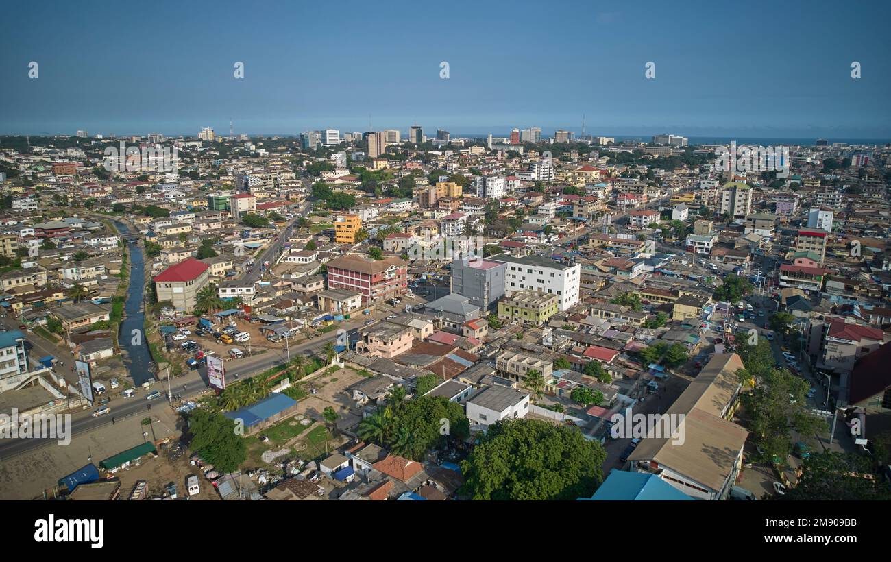 Aerial shot of a beautiful architecture in Ghana Stock Photo - Alamy, image size:1300x820