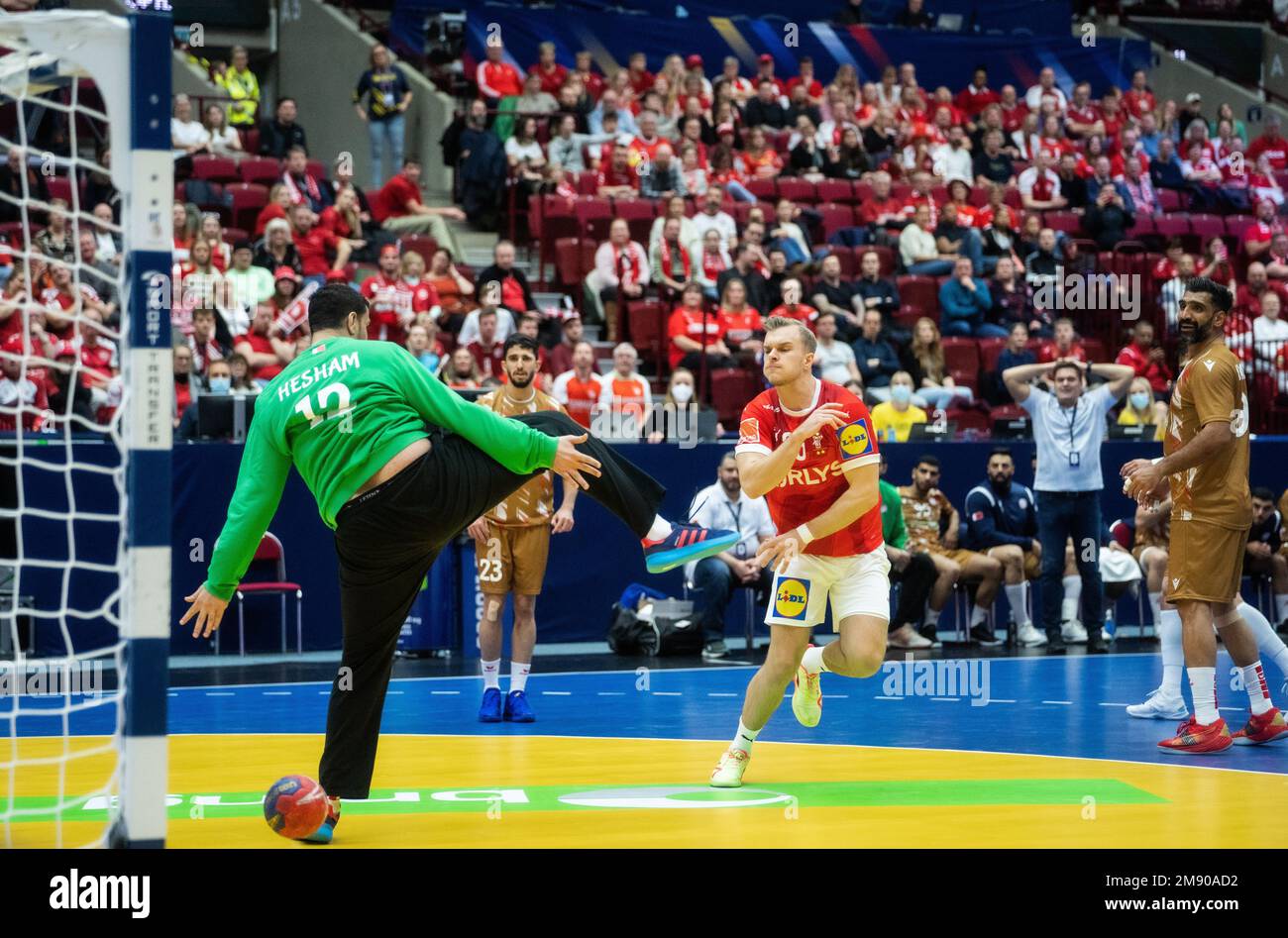 Malmo, Sweden. 15th, January 2023. Johan Hansen (26) of Denmark seen