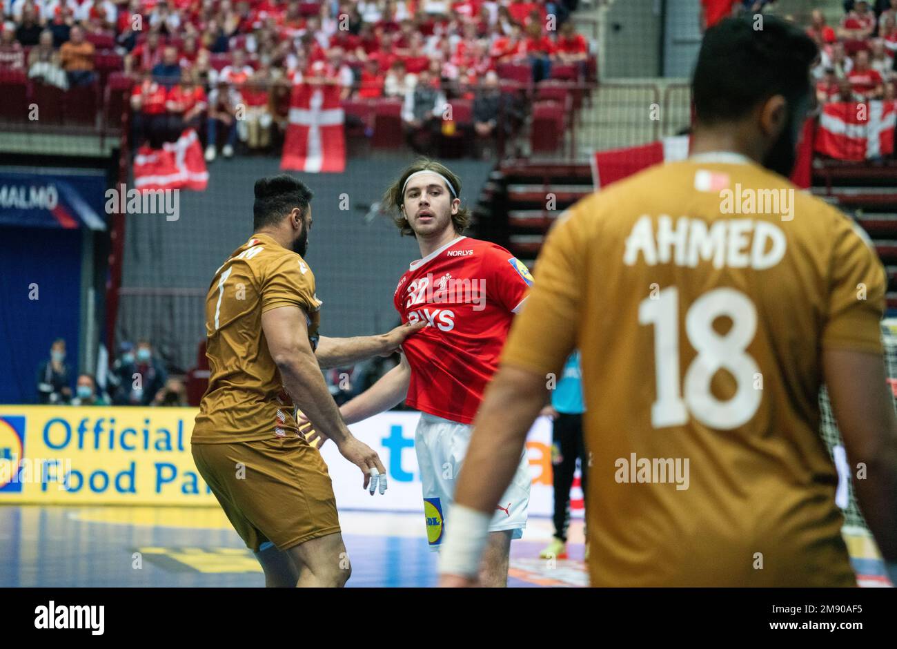 Malmo, Sweden. 15th Jan, 2023. Jacob Holm (32) of Denmark seen during