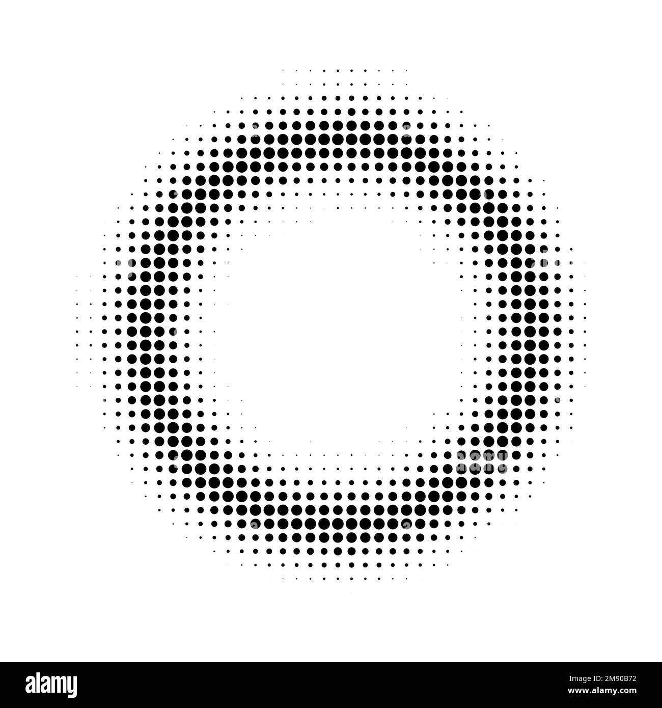 Halftone dotted frame with blur Stock Vector Image & Art Alamy